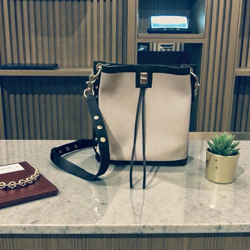 Rebecca Minkoff Cream and Black Women's Bag